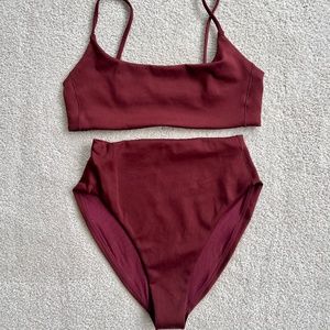 Left on Friday Pool Days Top & Hi Hi Bottoms Bikini Set | Sz Medium